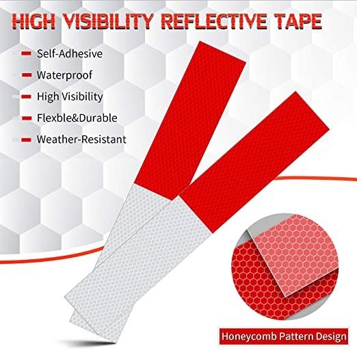 Red And White Reflective Tape