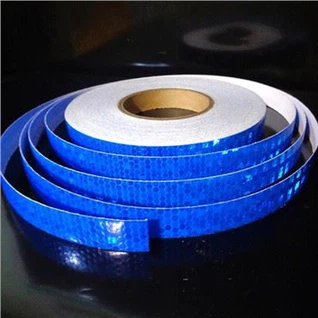 Manifakti Lachin Self Adhesif Vinyl Blue Reflete Kasèt pou machin bisiklèt