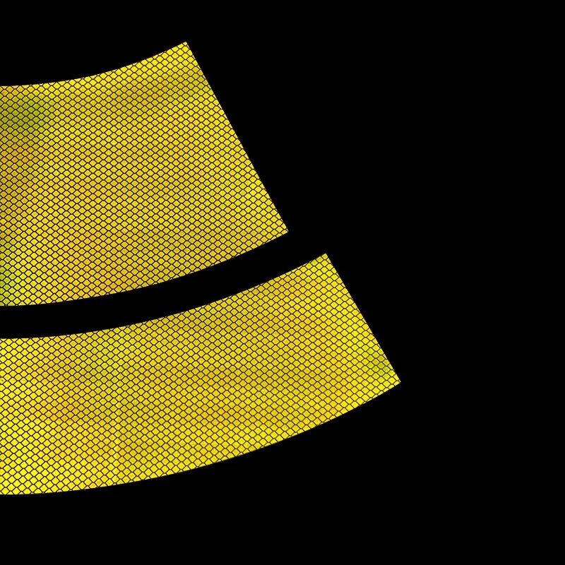 Fluorescent Yellow Reflective Adhesive Traffic Cone Collar 4 Fluorescent Yellow Reflective Adhesive Traffic Cone Collar 4