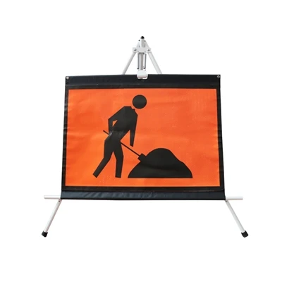 Ostrali Man nan Travay Reflektif Tripod Roll Up Siy Twous