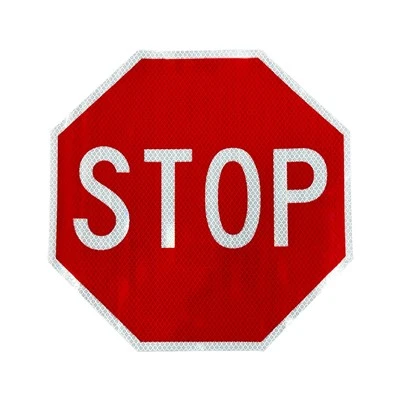 3m reflete stop sticker